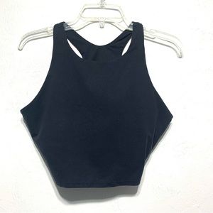 CRZ Yoga Longline Sports Bra Racerback Black size Large